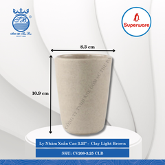 Ly Nhám Xoắn &K Nhám Clay Light Brown (Nhiều Loại) Superware Nhựa