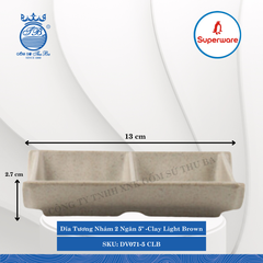 Dĩa Tương Nhám J&K Nhám Clay Light Brown (Nhiều Loại) Superware Nhựa