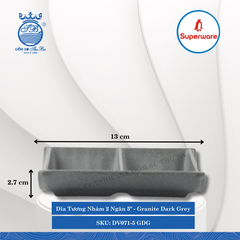 Dĩa Tương Nhám J&K Nhám Granite Dark Grey (Nhiều Loại) Superware Nhựa