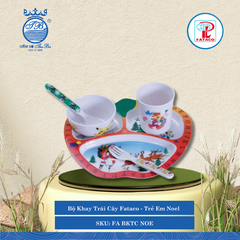 BỘ KHAY TRÁI CÂY Fataco - Trẻ Em Noel Nhựa FA BKTC NOE