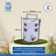 Cà Mên 3 Ngăn Fataco (Nhiều Loại, Nhiều Màu) Nhựa