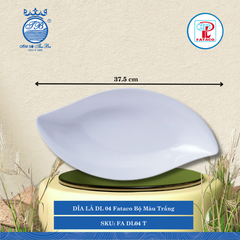 Dĩa Lá DL 00, DL 01, DL 02, DL 03, DL 04, DL 05 Fataco Bộ Màu Trắng (Nhiều Size) Nhựa