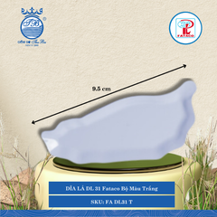 Dĩa Lá DL 31, DL 32, DL 33 Fataco Bộ Màu Trắng (Nhiều Size) Nhựa