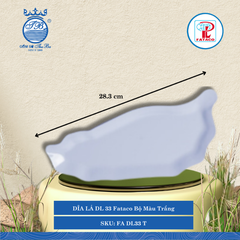 Dĩa Lá DL 31, DL 32, DL 33 Fataco Bộ Màu Trắng (Nhiều Size) Nhựa