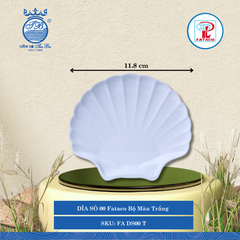 Dĩa Sò DSO 00, DSO 01, DSO 02, DSO 03 Fataco Bộ Màu Trắng (Nhiều Size) Nhựa