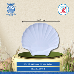 Dĩa Sò DSO 00, DSO 01, DSO 02, DSO 03 Fataco Bộ Màu Trắng (Nhiều Size) Nhựa