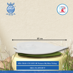 Dĩa Trái Cây DTC 96, DTC 97, DTC 98 Fataco Bộ Màu Trắng (Nhiều Size) Nhựa