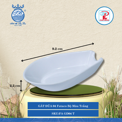 GÁT ĐŨA 04 Fataco Bộ Màu Trắng Dài: 9.2cm Rộng: 5.4cm Cao: 2.2cm Nhựa FA GD04 T