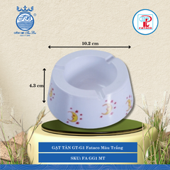 GẠT TÀN GT-G1 Fataco Màu Trắng Ø: 10.2cm Cao: 4.3cm Nhựa FA GG1 MT