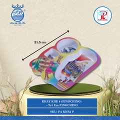 KHAY KHE 4 (PINOCHINO) Fataco - Trẻ Em PINOCHINO Dài: 21.5cm Rộng: 18.9cm Cao: 2.6cm Nhựa FA KHE4 P