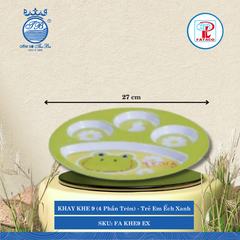 Khay Khe 9 (4 Phần Tròn) KHE 9 Fataco Trẻ Em (Nhiều Hình) Nhựa