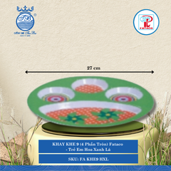 Khay Khe 9 (4 Phần Tròn) KHE 9 Fataco Trẻ Em (Nhiều Hình) Nhựa