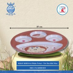 Khay Khe 9 (4 Phần Tròn) KHE 9 Fataco Trẻ Em (Nhiều Hình) Nhựa