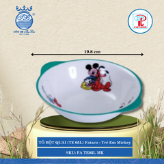 Tô Bột Quai (TE 05, TE 05L) Fataco Trẻ Em (Nhiều Size, Nhiều Hình) Nhựa