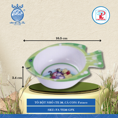 Tô Bột Nhỏ (TE 36 Cá Con) Fataco Trẻ Em (Nhiều Hình) Nhựa