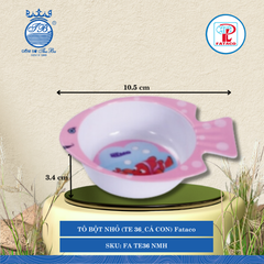 Tô Bột Nhỏ (TE 36 Cá Con) Fataco Trẻ Em (Nhiều Hình) Nhựa