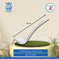 VÁ SÚP 93 Fataco Bộ Màu Trắng Dài: 31cm Rộng: 9.6cm Nhựa FA VS93 T