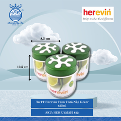 Hủ Tròn Trơn Nắp Décor (Giao Màu Ngẫu Nhiên) Herevin Thủy Tinh