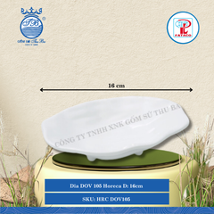 Dĩa DOV 105 Horeca Dài: 16cm Rộng: 9.8cm Cao: 4.1cm Fataco Nhựa HRC DOV105