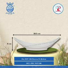 Dĩa DOV 156 Horeca Dài: 28.5cm Rộng: 11.5cm Cao: 8cm Fataco Nhựa HRC DOV156
