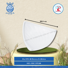 Dĩa Tam Giác DTG 28, DTG 29, DTG 30 Horeca Trắng (Nhiều Size) Fataco Nhựa
