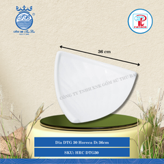 Dĩa Tam Giác DTG 28, DTG 29, DTG 30 Horeca Trắng (Nhiều Size) Fataco Nhựa