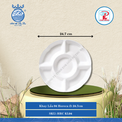 Khay Lẩu 04 Horeca Ø: 24.7cm Cao: 2.8cm Fataco Nhựa HRC KL04