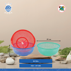 Rổ Bầu Ø: 37cm Cao: 14cm Hiệp Thành Nhựa HT 205 (Giao Màu Ngẫu Nhiên)