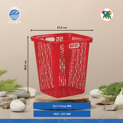 Sọt Vuông 209, 210, 211, 212 (Nhiều Size, Giao Màu Ngẫu Nhiên) Hiệp Thành Nhựa