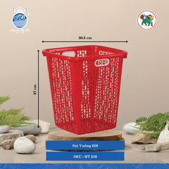 Sọt Vuông 209, 210, 211, 212 (Nhiều Size, Giao Màu Ngẫu Nhiên) Hiệp Thành Nhựa