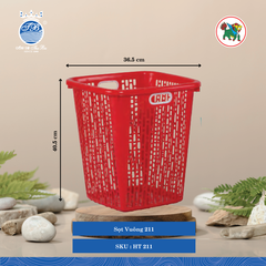 Sọt Vuông 209, 210, 211, 212 (Nhiều Size, Giao Màu Ngẫu Nhiên) Hiệp Thành Nhựa