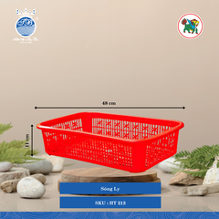 Sóng Ly Dài: 48cm Rộng: 30cm Cao: 11cm Hiệp Thành Nhựa HT 213 (Giao Màu Ngẫu Nhiên)