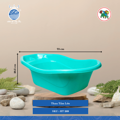 Thau Tắm Lớn Dài: 73cm Rộng: 44.5cm Cao: 20.5cm Hiệp Thành Nhựa HT 289 (Giao Màu Ngẫu Nhiên)