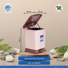 Thùng Rác Đạp (Nhiều Size, Giao Màu Ngẫu Nhiên) Hiệp Thành Nhựa