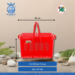 Giỏ 2 Quai (Nhiều Size, Giao Màu Ngẫu Nhiên) Hiệp Thành Nhựa