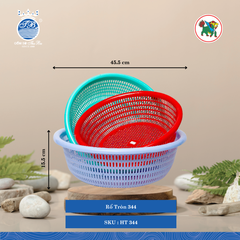 Rổ Tròn (Nhiều Size, Giao Màu Ngẫu Nhiên) Hiệp Thành Nhựa