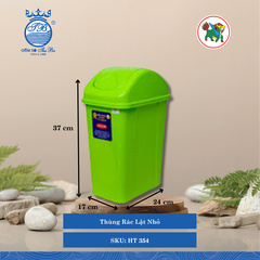 Thùng Rác Lật (Nhiều Size, Giao Màu Ngẫu Nhiên) Hiệp Thành Nhựa