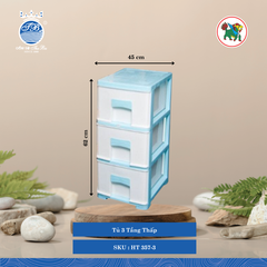 Tủ Thấp Nhiều Tầng (Nhiều Size, Giao Màu Ngẫu Nhiên) Hiệp Thành Nhựa