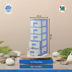 Tủ Thấp Nhiều Tầng (Nhiều Size, Giao Màu Ngẫu Nhiên) Hiệp Thành Nhựa