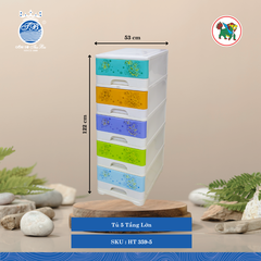 Tủ Lớn Nhiều Tầng (Nhiều Size, Giao Màu Ngẫu Nhiên) Hiệp Thành Nhựa