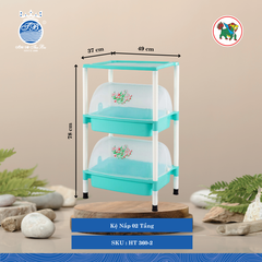 Kệ Nắp (Nhiều Loại, Giao Màu Ngẫu Nhiên) Hiệp Thành Nhựa