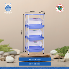 Kệ Nắp (Nhiều Loại, Giao Màu Ngẫu Nhiên) Hiệp Thành Nhựa