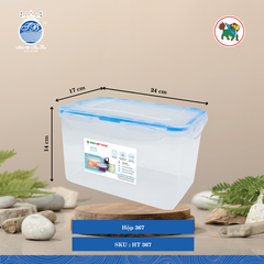 Hộp 367, 368, 369 (Nhiều Size, Giao Màu Ngẫu Nhiên) Hiệp Thành Nhựa