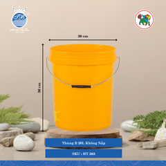 Thùng Sơn Không Nắp (Nhiều Size, Giao Màu Ngẫu Nhiên) Hiệp Thành Nhựa