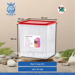 Hộp Vuông Cao (Nhiều Size, Giao Màu Ngẫu Nhiên) Hiệp Thành Nhựa