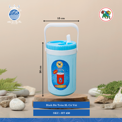 Bình Đá Tròn 3L Có Vòi Ø: 15cm 3,000ml Cao: 26cm Hiệp Thành Nhựa HT 450 (Giao Màu Ngẫu Nhiên)