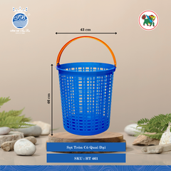 Sọt Tròn Có Quai (Nhiều Size, Giao Màu Ngẫu Nhiên) Hiệp Thành Nhựa