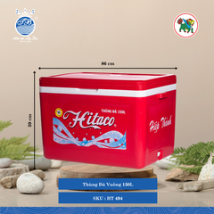 Thùng Đá Vuông 150L 150,000ml Dài: 86cm Rộng: 59cm Cao: 59cm Hiệp Thành Nhựa HT 494 (Giao Màu Ngẫu Nhiên)