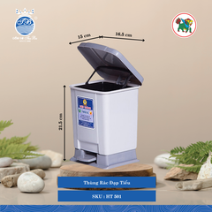 Thùng Rác Đạp (Nhiều Size, Giao Màu Ngẫu Nhiên) Hiệp Thành Nhựa