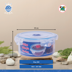 Hộp Super Look Tròn (Nhiều Size, Giao Màu Ngẫu Nhiên) Hiệp Thành Nhựa